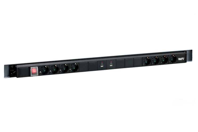Komplett energipanel 8 uttag 900mm power bar