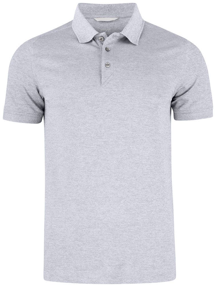 ADVANTAGE POLO HERR GRÅ MELANGE 4XL