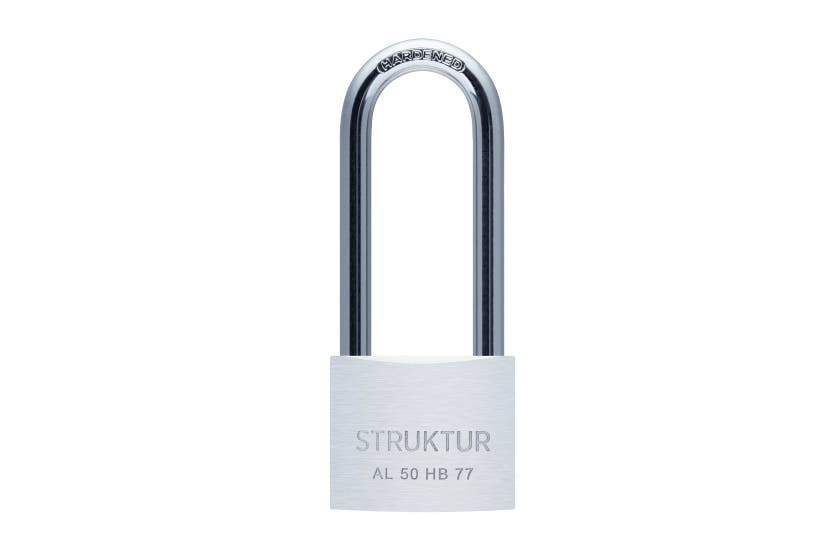 HÄNGLÅS STRUKTUR ALUMINIUM 50H B77 1 ST