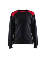 SWEATSHIRT 34081158 SVART/RÖ M