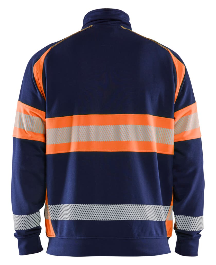 VARSELTRÖJA MARINBLÅ/VARSELORANGE M