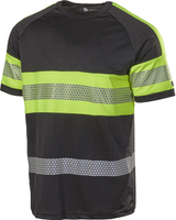 T-SHIRT 6110P SVART/GUL XS