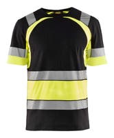 T-SHIRT 34211030 SVART/GUL L
