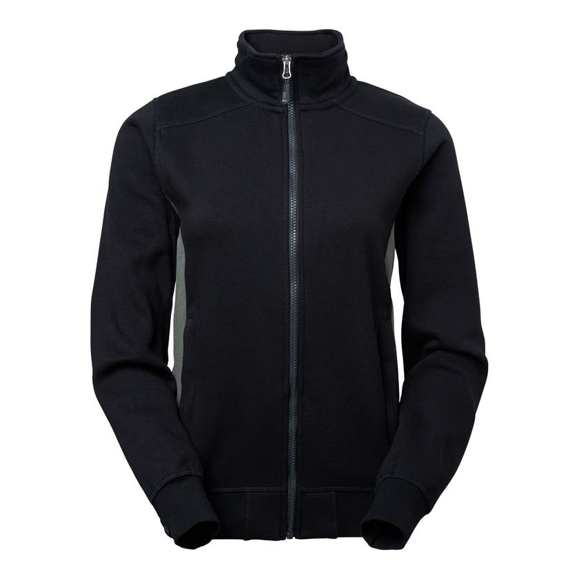 LUCY ZIP COLLAR SVART/GRÅ M