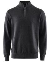 BROCKTON COTTON HALFZIP DGREY S