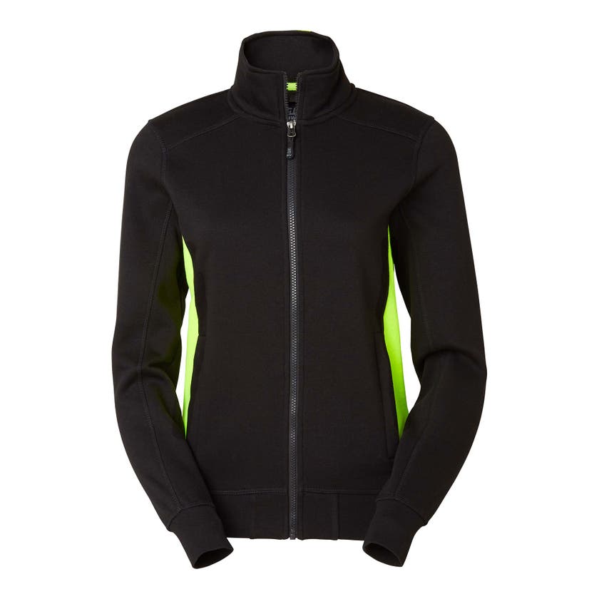 LUCY ZIP COLLAR SVART/GUL L