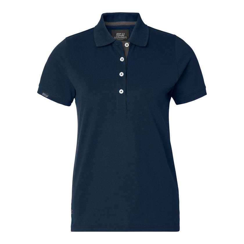 WERA POLO DAM SVART/GRÅ XS