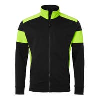 223 SWEAT SVART/FLUORESANT GUL M