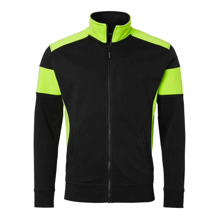223 SWEAT SVART/FLUORESANT GUL M