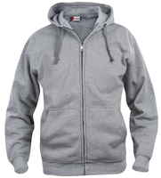 BASIC HOODY FZ HERR GRÅMELERAD S