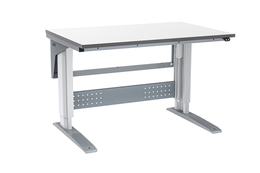 Arbetsbord W400 1200x800mm grå laminat