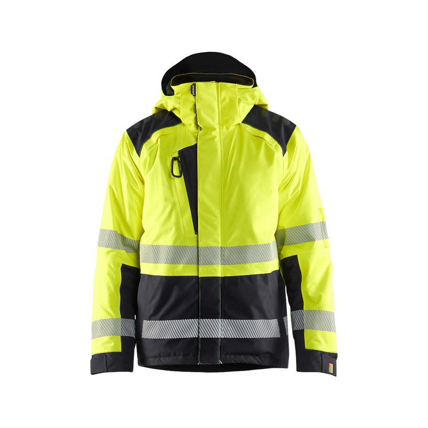 VINTERJACKA 44551987 VARSELGUL/SVART XXXL