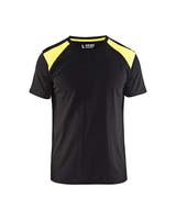 T-SHIRT 33791042 SVART/GUL L