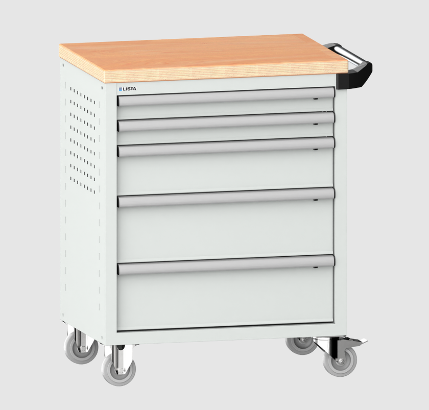 Verktygsvagn lista 36X27 6 låd drawers m