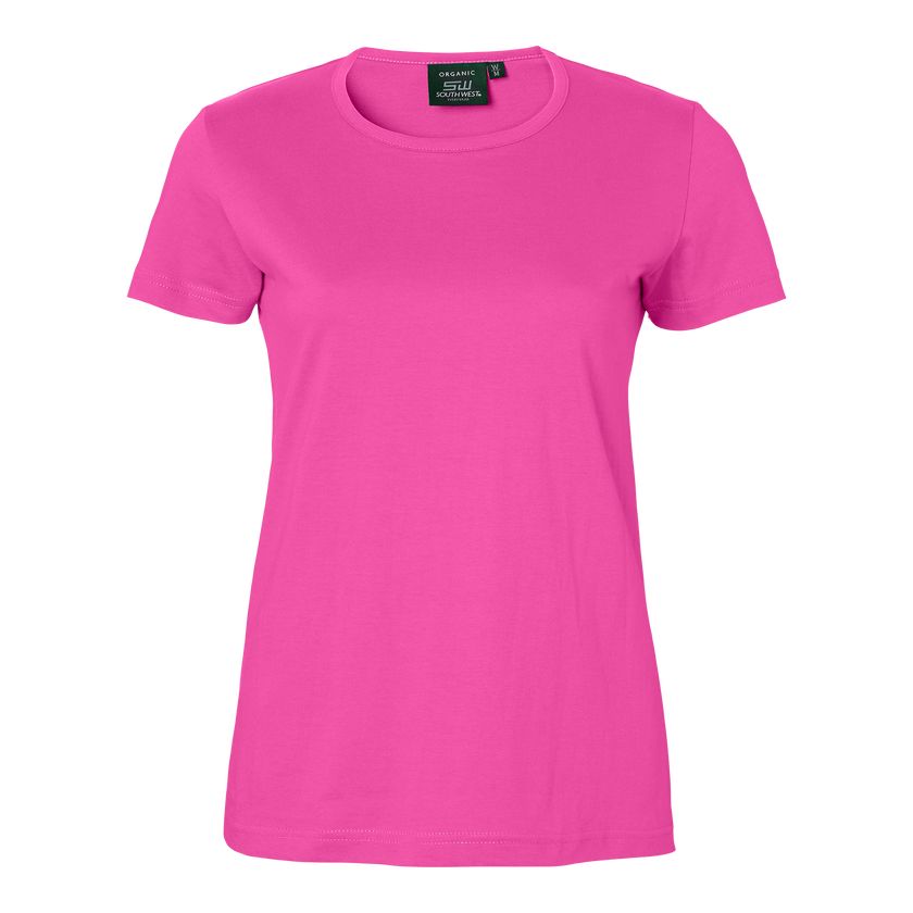 T-SHIRT VENICE GOTS CERISE XS
