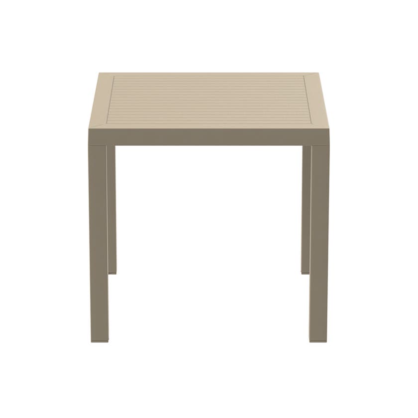 Ares bord 80x80, taupe (beige/ grå)
