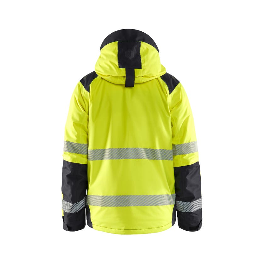 VINTERJACKA 44551987 VARSELGUL/SVART 4XL
