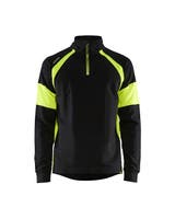 SWEATSHIRT 35501158 SVART/GUL L