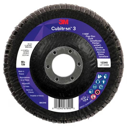 Cubitron 3 lamellrondell 1169F , 60+, T29-konisk, 115mm × 22