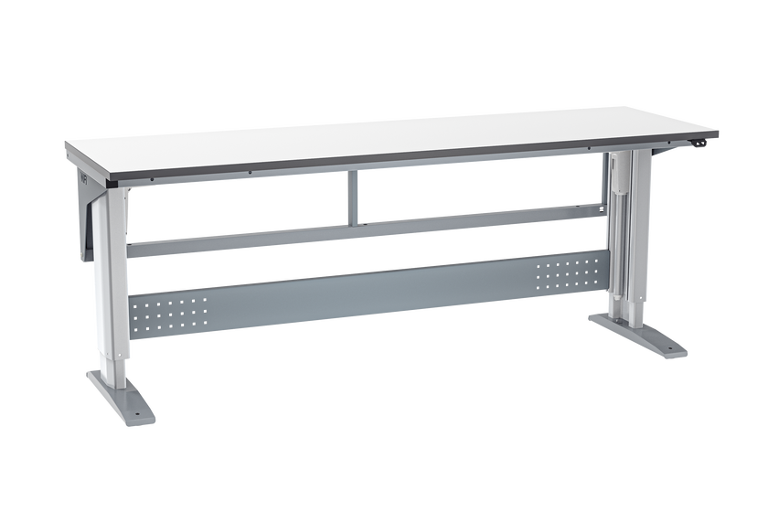 Arbetsbord W400 2000x600mm grå laminat