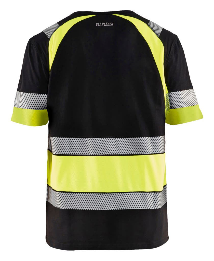 T-SHIRT 34211030 SVART/GUL L