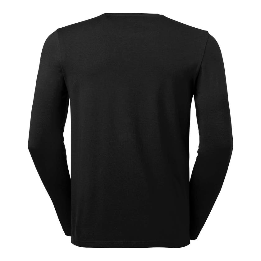 T-SHIRT LEO MS RN LS GOTS SVART 3XL