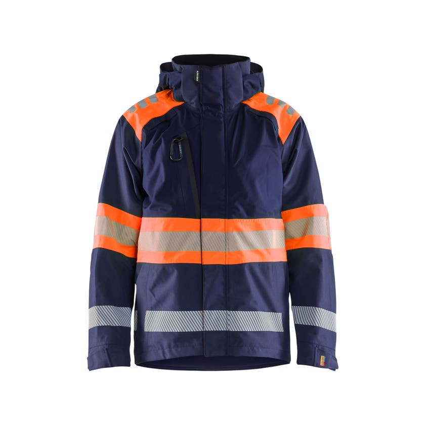 SKALJACKA VARSEL MARINBLÅ/VARS ELORANGE XXL