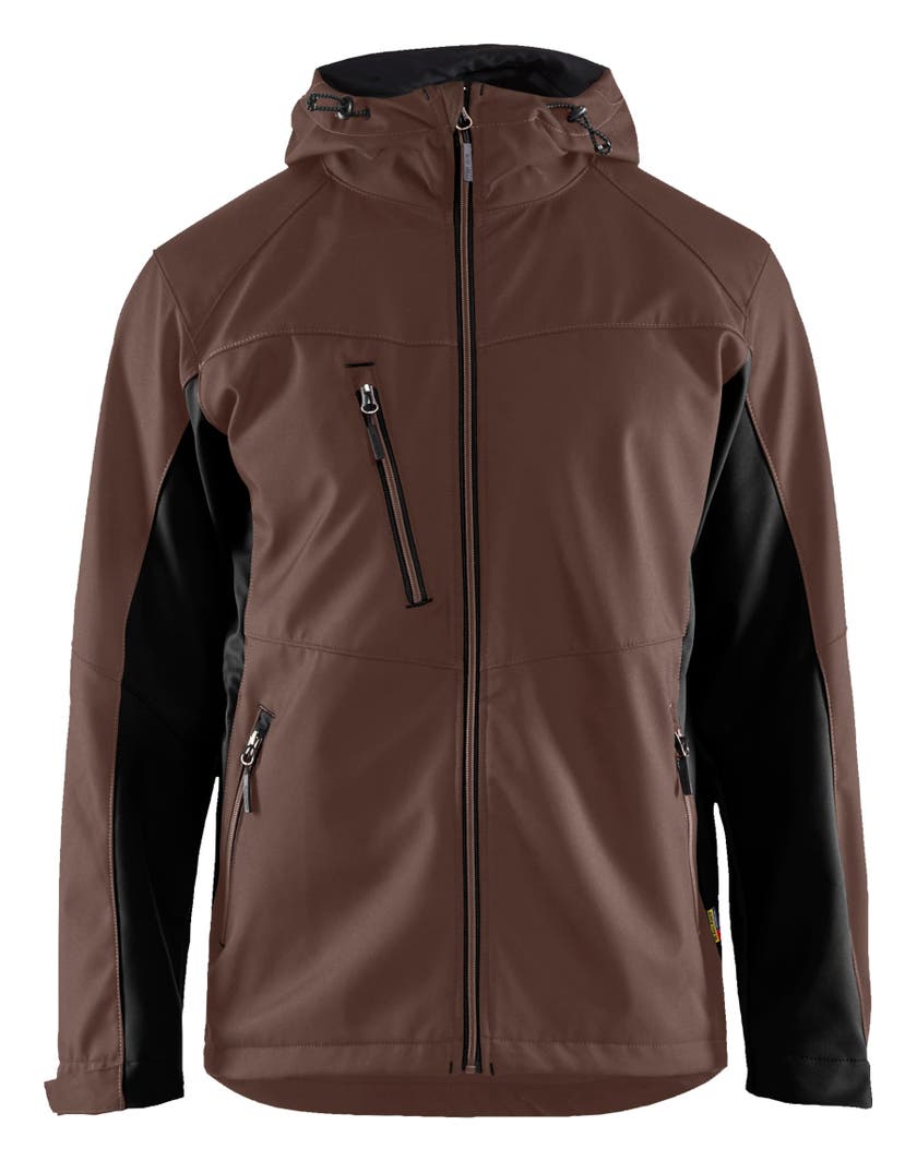 JACKA 47532516 BRUN/SVART S