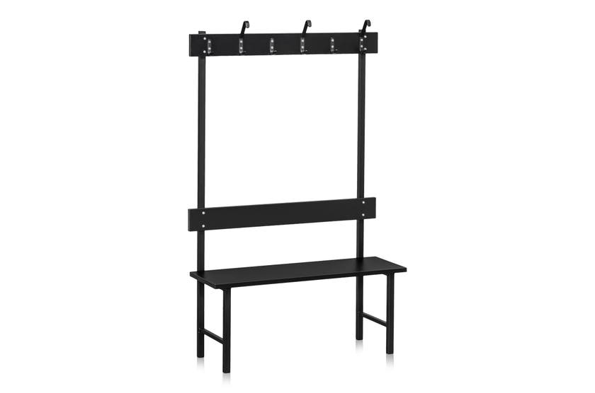 Sittbänk enkelsektion 1000mm svart