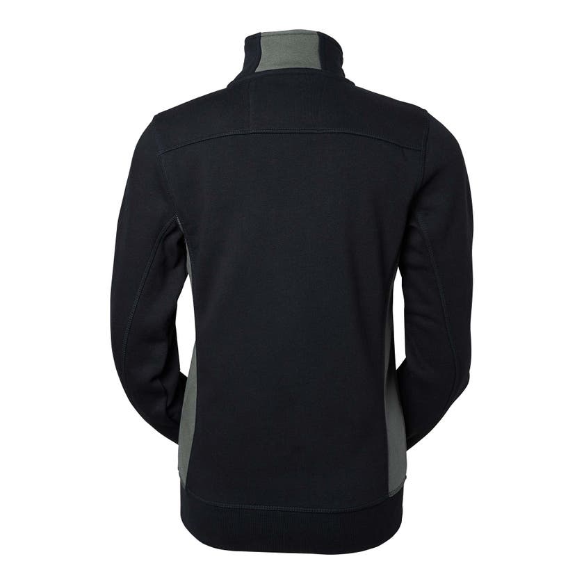 LUCY ZIP COLLAR SVART/GRÅ M