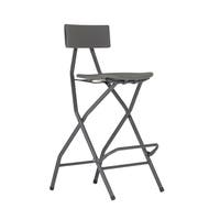 Alvar stool, zown new classic, fällbar stol, mörkgrå sits, m