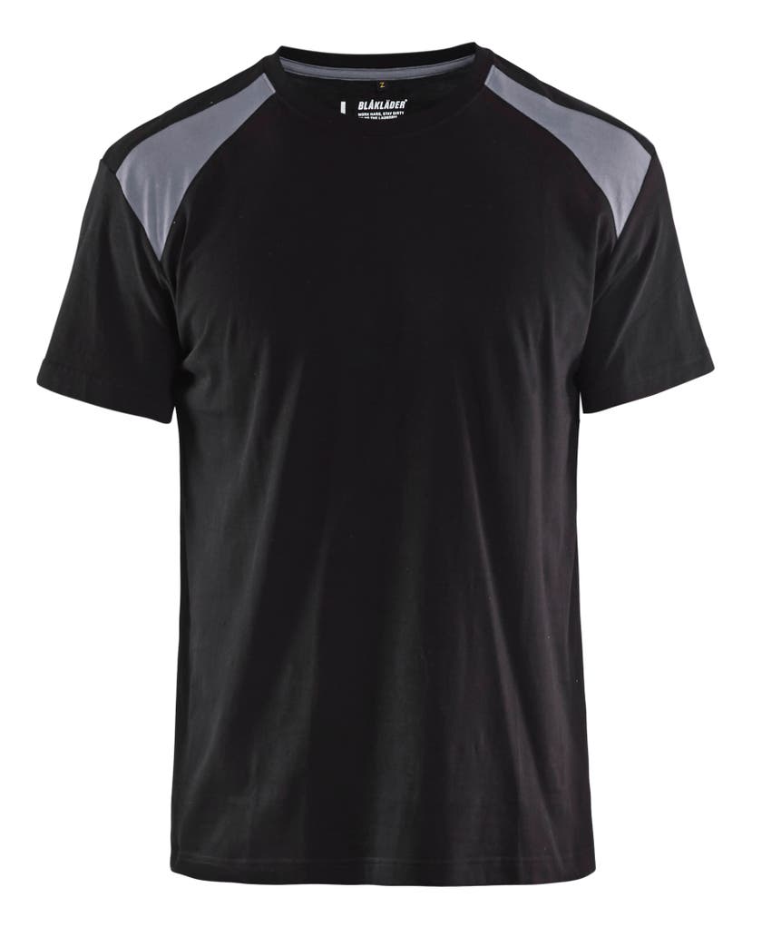 T-SHIRT 33791042 SVART/GRÅ XL