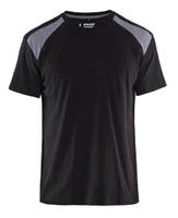 T-SHIRT 33791042 SVART/GRÅ XL