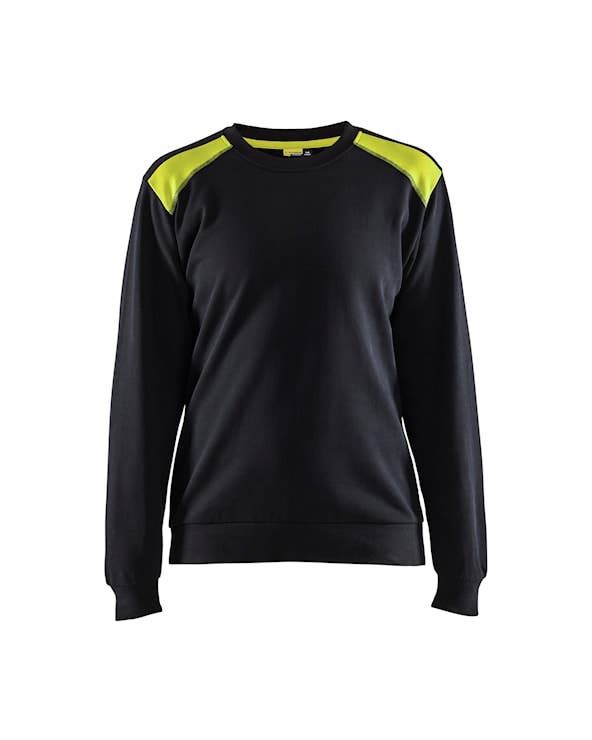 SWEATSHIRT 34081158 SVART/GUL M