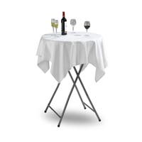 Vit duk, 50% bomull / 50% polyester, 130x130 cm