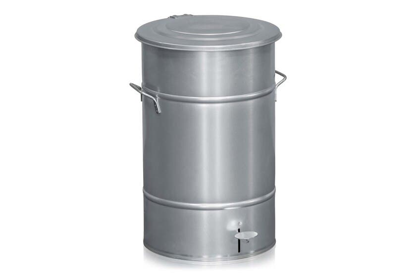 Avfallsbehållare 70 l inkl. Fo tpedal Galvaniserad
