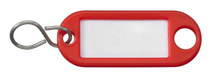 NYCKELBRICKA 55MM PLAST RÖD