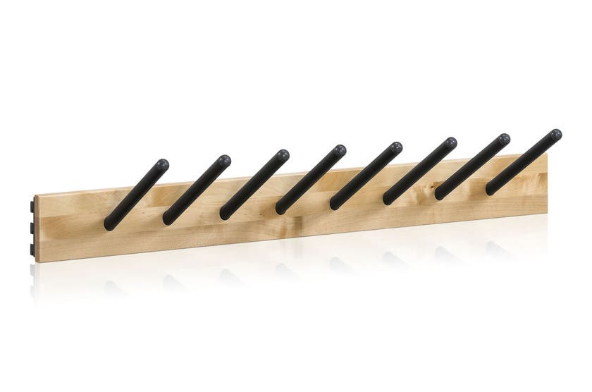 Stövellist 900x100 mm 8 Svarta Krokar 2 Svarta Konsoler