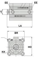 CYLINDER KOMPAKT CQ2B25-15D