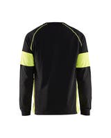 T-SHIRT 35201030 SVART/GUL 4XL