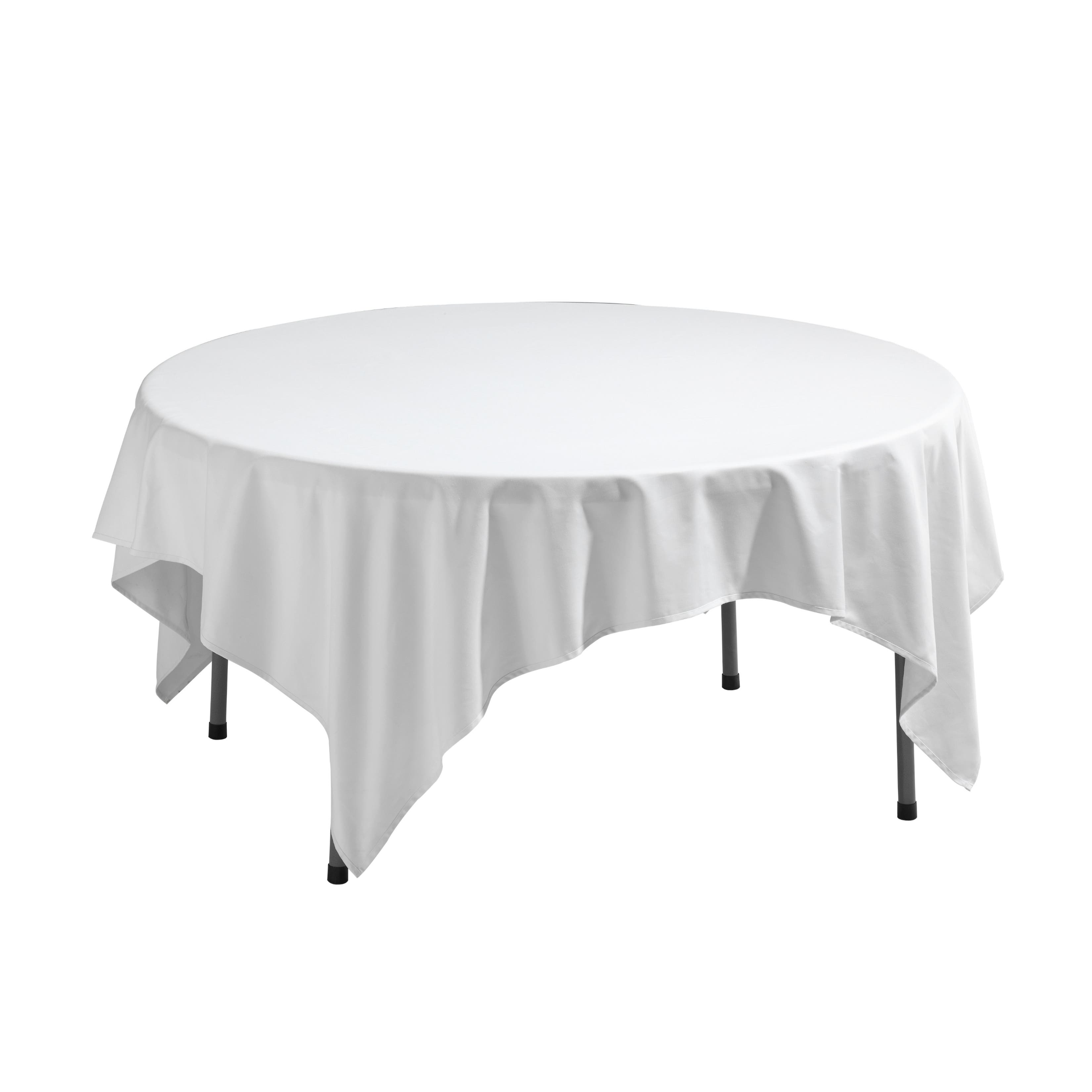 Vit duk, 50% bomull / 50% polyester, 215x215 cm