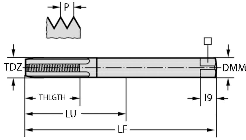 GÄNGTAPP HM 8331106-UNF1/4