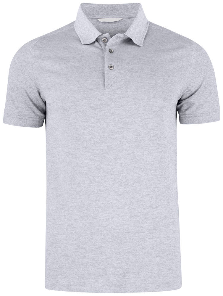 ADVANTAGE POLO HERR GRÅ MELANGE 4XL