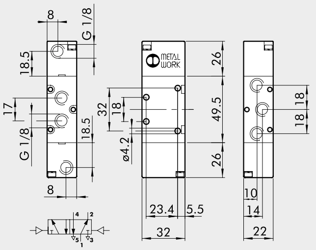 VENTIL PNV 25 PNB 1/8