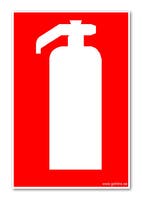 SKYLT "BRANDSLÄCKARE" A4 297X210MM PVC