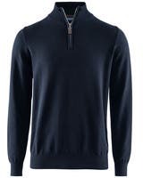 Brockton Cotton Halfzip Navy 3 XL