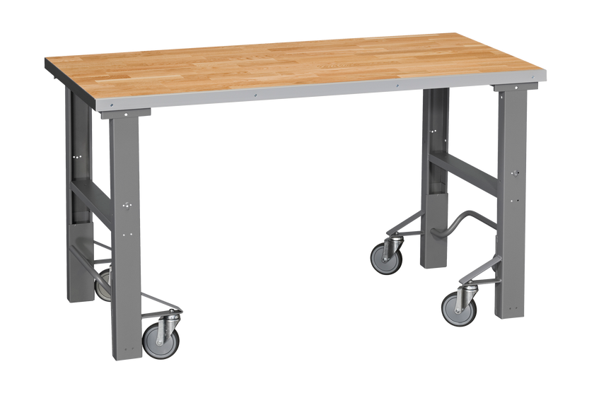 Arbetsbord HD 500 Mobil 1600x8 00 mm Ekparkett