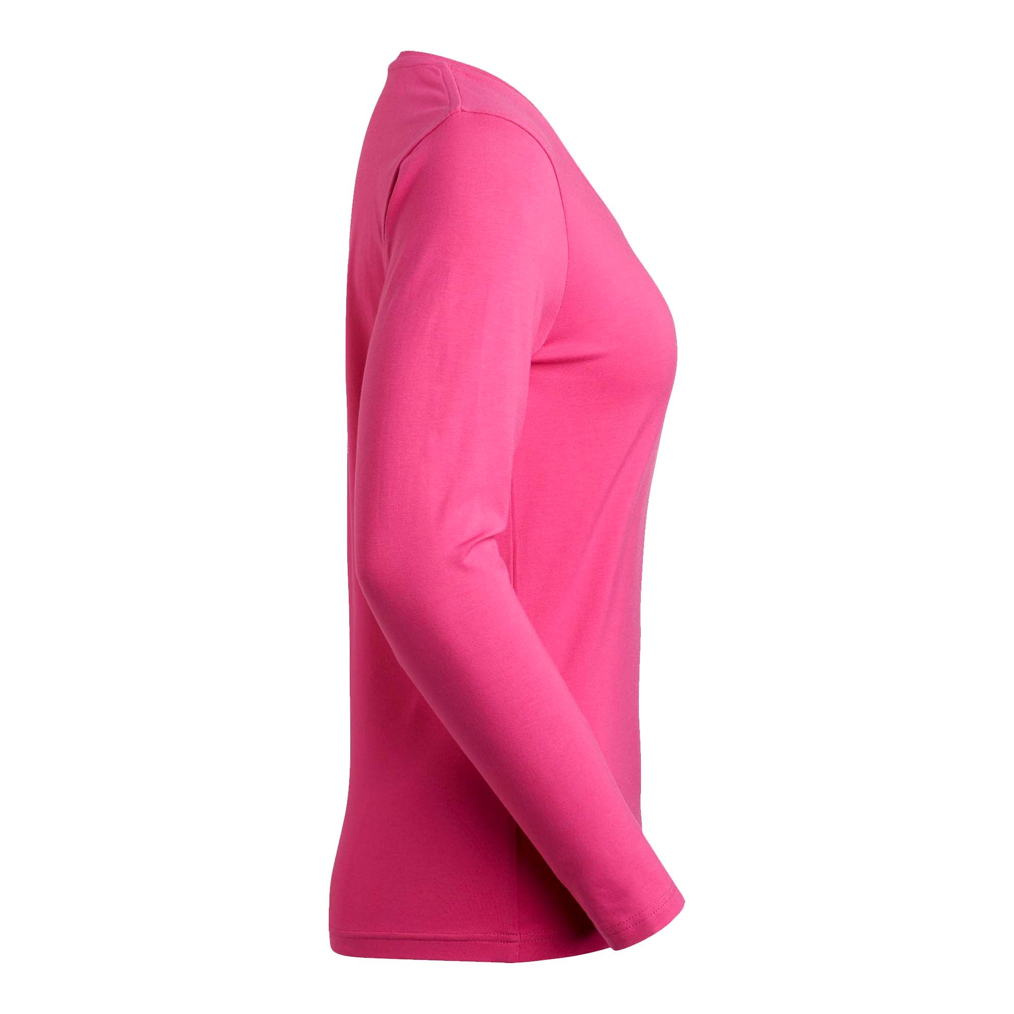 T-SHIRT LILY DAM RN LS CERISE STORLEK L
