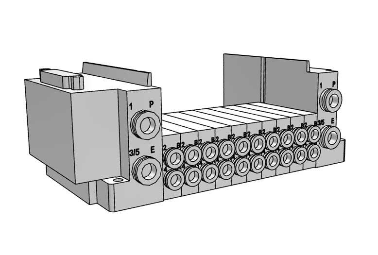 SS5Y3-10F1-10B-C6-NA MANIFOLD BASE