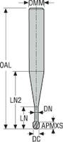 PINNFRÄS RADIE HM 925ML 0,5MM 925ML005-MEGA-T